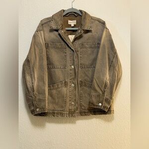 Universal Thread Brown Denim Barn Utility Jacket NWT size S
